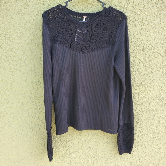 NWT Free People Black Colette Swit - Picture 5 of 5